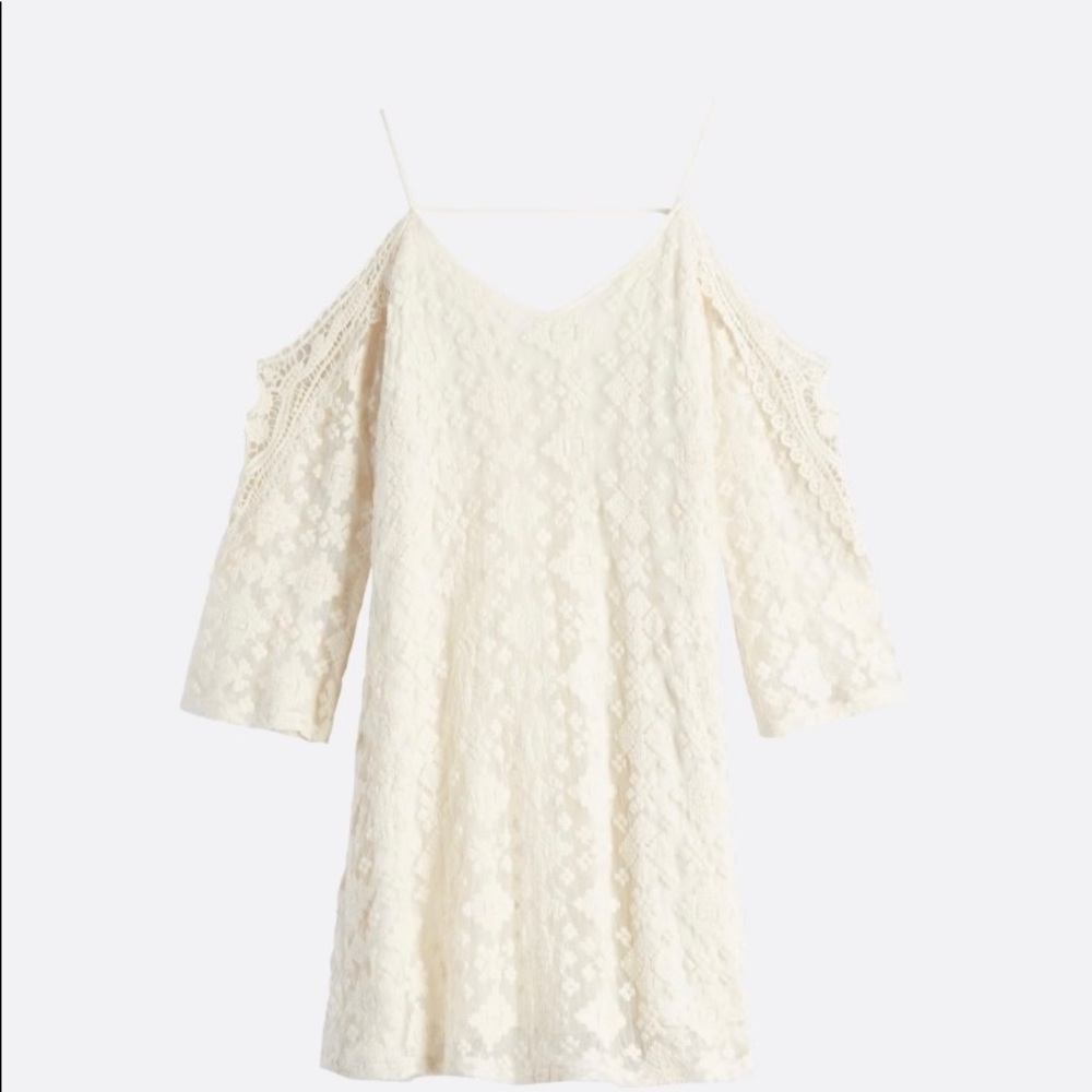 Skies Are Blue Conan Cold Shoulder Embroidered Dress